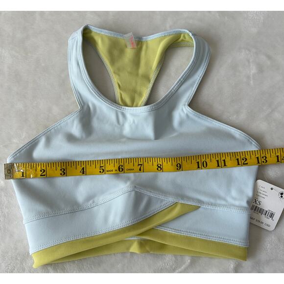 Free People Movement Palm Springs Sports Bra Women's Blue Size X-Small NWT - Picture 4 of 6